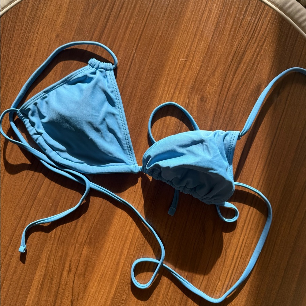 Blue Swimwear Top